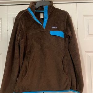 Patagonia women’s brown and blue pullover size L